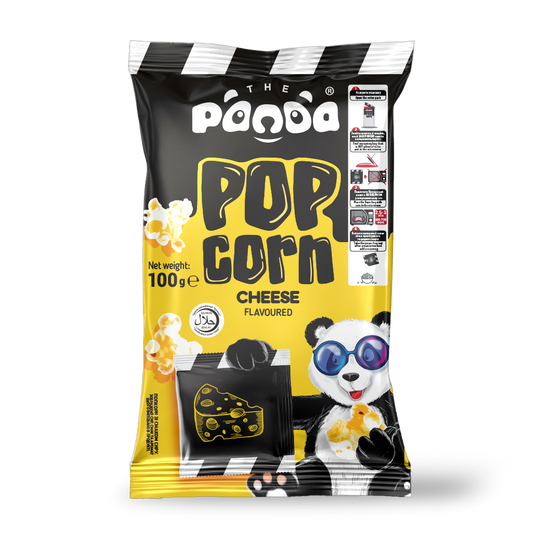 THE PANDA MICROWAVE POPCORN WITH CHEESE FLAVOUR 100GR (CONF.20) - 28/02/26