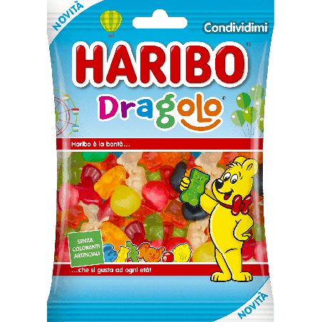 Haribo Dragolo 80 g all'ingrosso | Tradewholesale