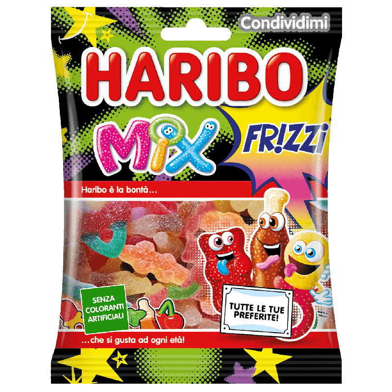Haribo Frizzi Mix 80 g all'ingrosso | Tradewholesale