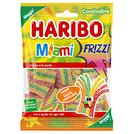 Haribo Miami Frizzi 80 g all'ingrosso | Tradewholesale