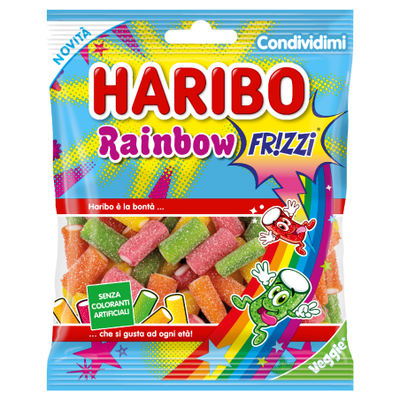 Haribo Rainbow Frizzi 80 g all'ingrosso | Tradewholesale