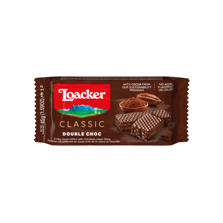 Loacker Double Choc 45g all'ingrosso | Tradewholesale
