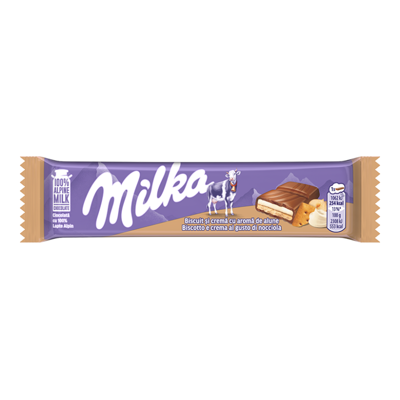 Ingrosso Milka Barretta Biscotto Nocciole 46g | Tradewholesale