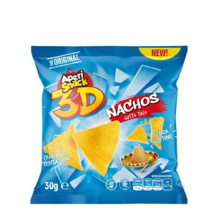 Aperisnack 3D Nachos Classic 30g ingrosso | Tradewholesale