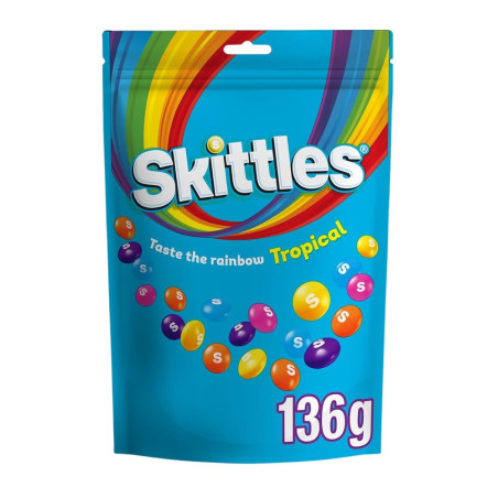 Skittles Tropical 136g all'ingrosso | Tradewholesale