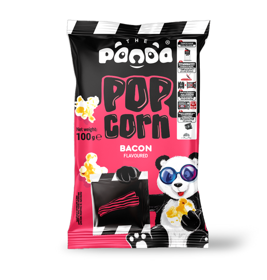 THE PANDA MICROWAVE POPCORN WITH BACON FLAVOUR 100GR (CONF.20) - 09/02/26