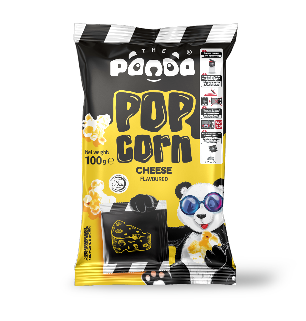 THE PANDA MICROWAVE POPCORN WITH CHEESE FLAVOUR 100GR (CONF.20) - 28/02/26