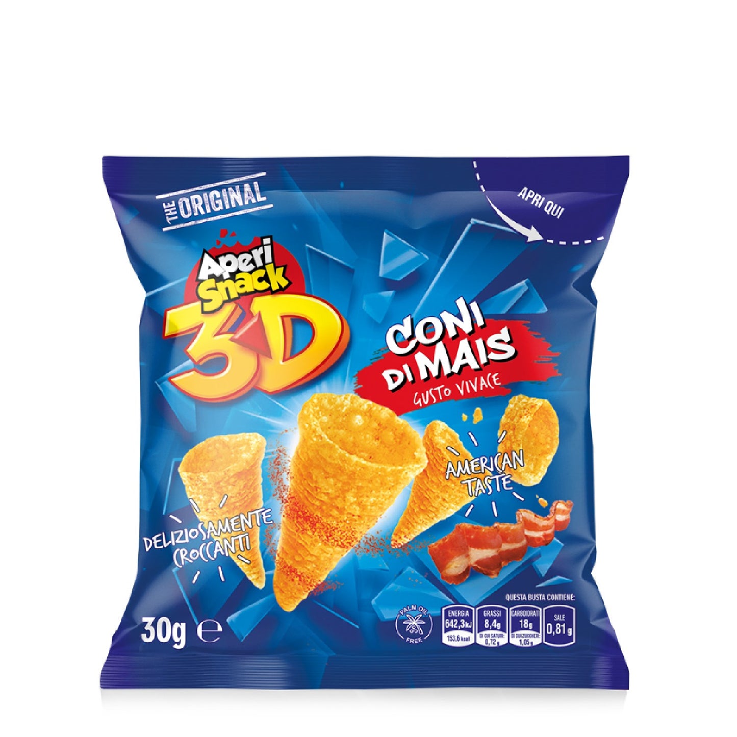 APERISNACK 3D CONI MAIS 30GR (CONF.36) - (PREORDINE)