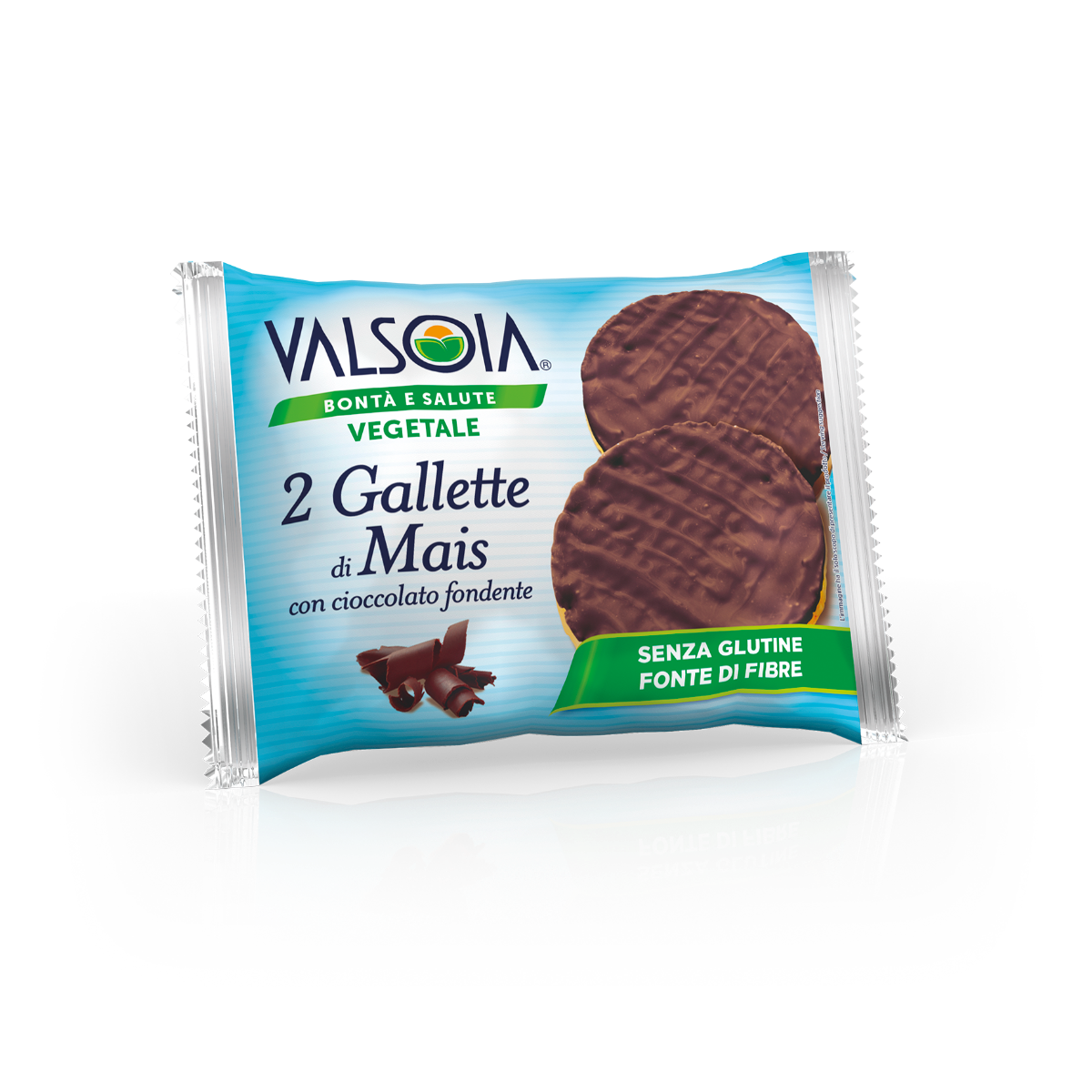 VALSOIA GALLETTE DI MAIS CON CIOCCOLATO FONDENTE 32GR (CONF.30) - (PREORDINE)