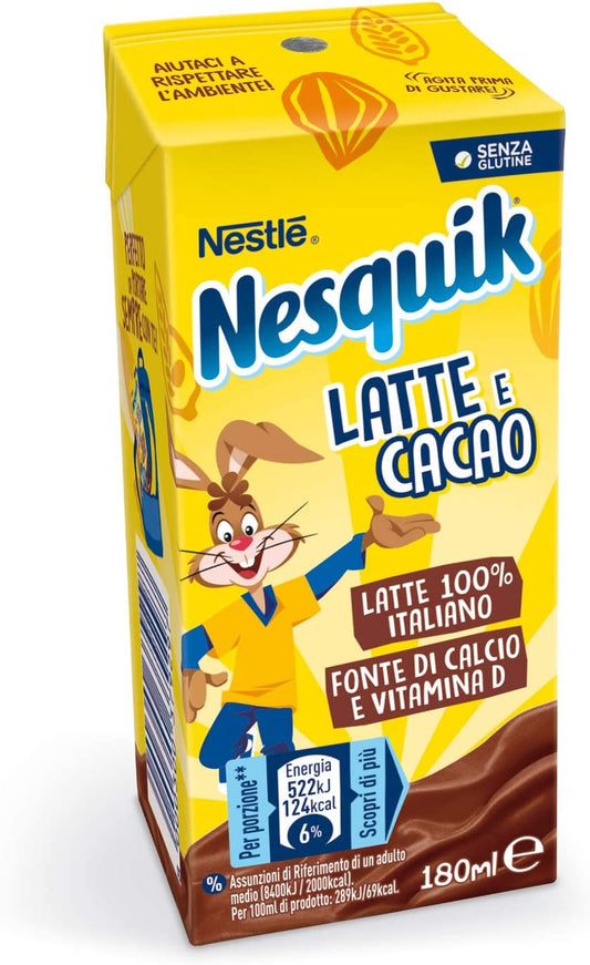 NESTLE NESQUIK LATTE E CACAO 180ML (CONF.24) - (PREORDINE)