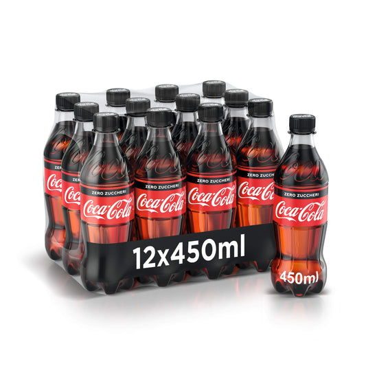 COCA COLA ZERO 450ML PET (CONF.12) - (PREORDINE)