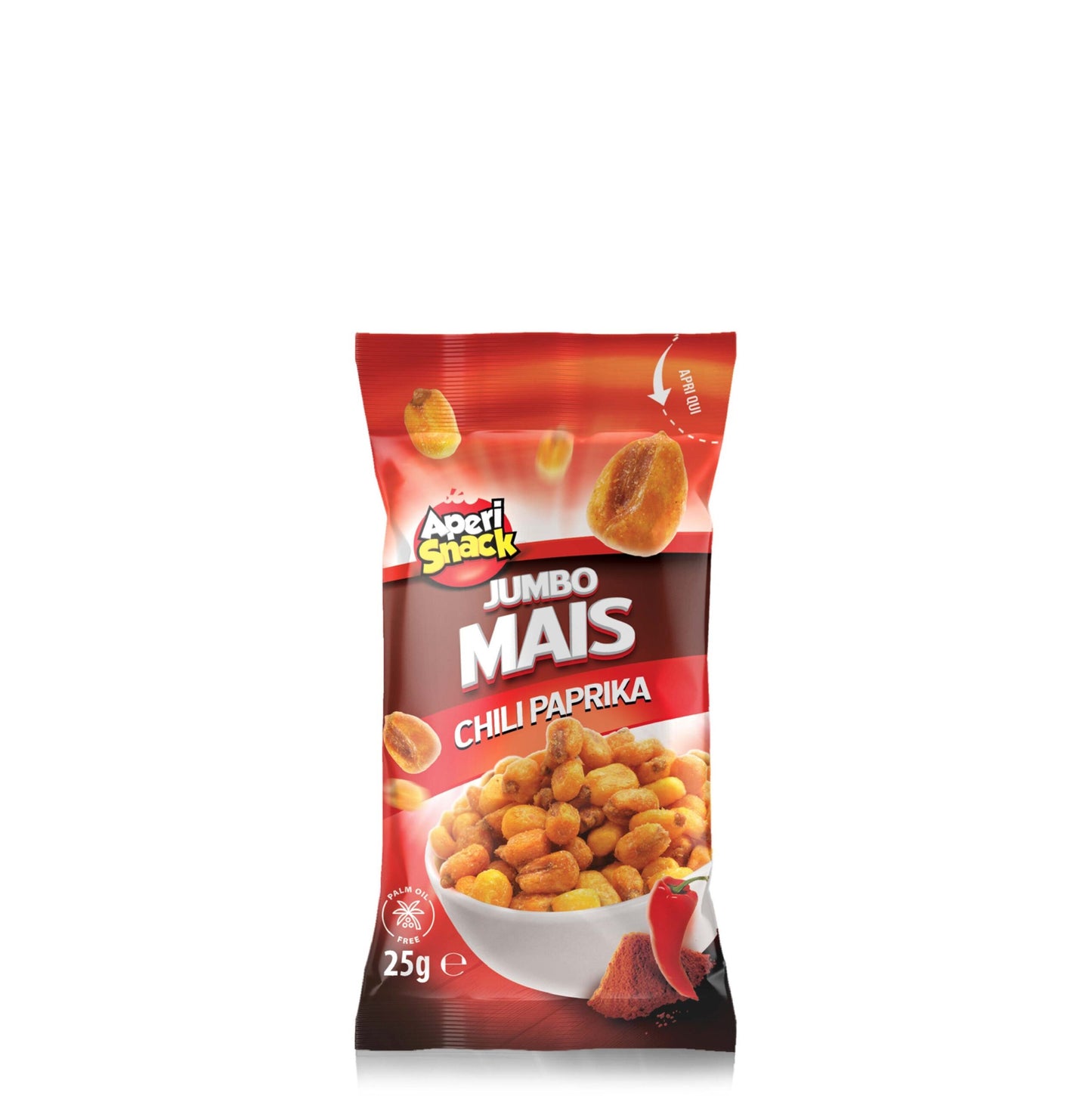 APERISNACK JUMBO MAIS CHILI PAPRIKA 25GR (CONF.33) - (PREORDINE)