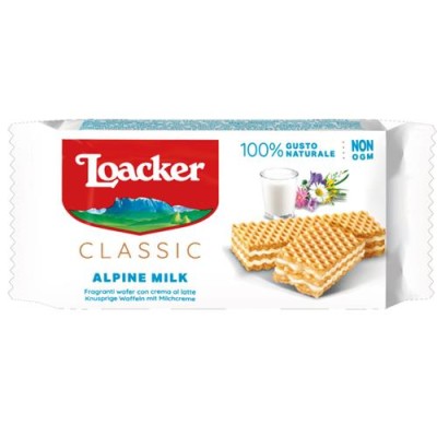 LOACKER CLASSIC ALPIN & MILK 45GR (CONF.25) - (PREORDINE)