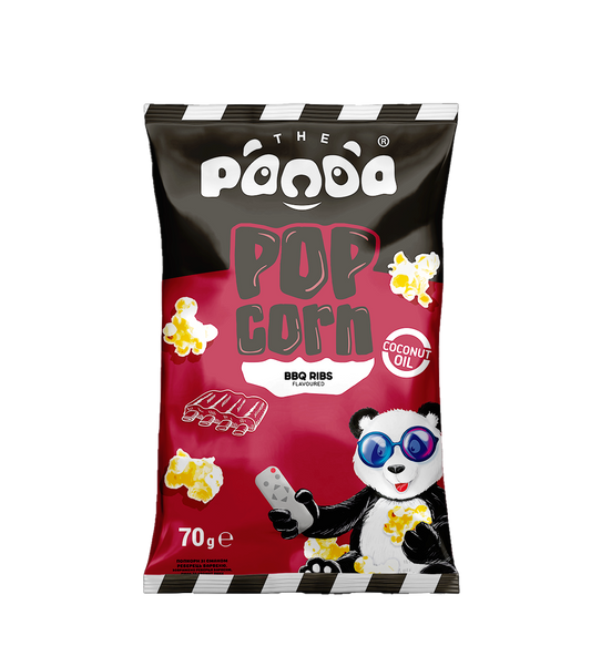 THE PANDA POPCORN WITH BBQ RIBS FLAVOUR 70GR (CONF.24) - 03/03/25