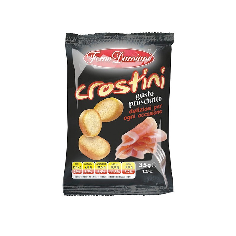 FORNO DAMIANI CROSTINO PROSCIUTTO 35GR (CONF.50) - (PREORDINE)