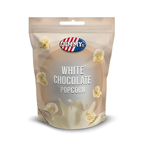 JIMMY'S WHITE CHOCOLATE POPCORN 120GR (CONF.12)