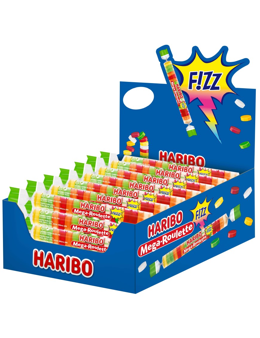 HARIBO MEGA ROULETTE FRIZZI 45GR (CONF.40) - (PREORDINE)