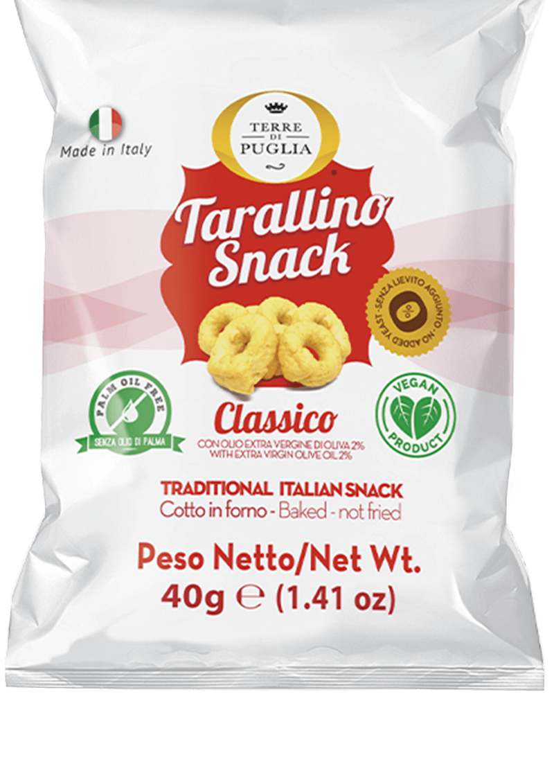 TERRE DI PUGLIA TARALLINI OLIVA 45GR (CONF.50) - (PREORDINE)