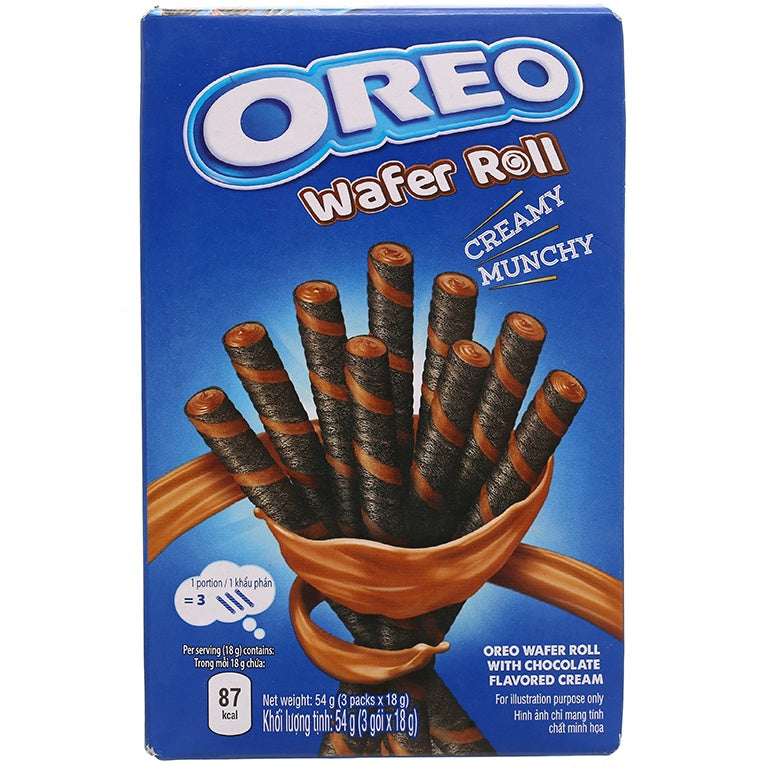 OREO WAFER CHOCOLATE ROLL 54G (CONF.20)