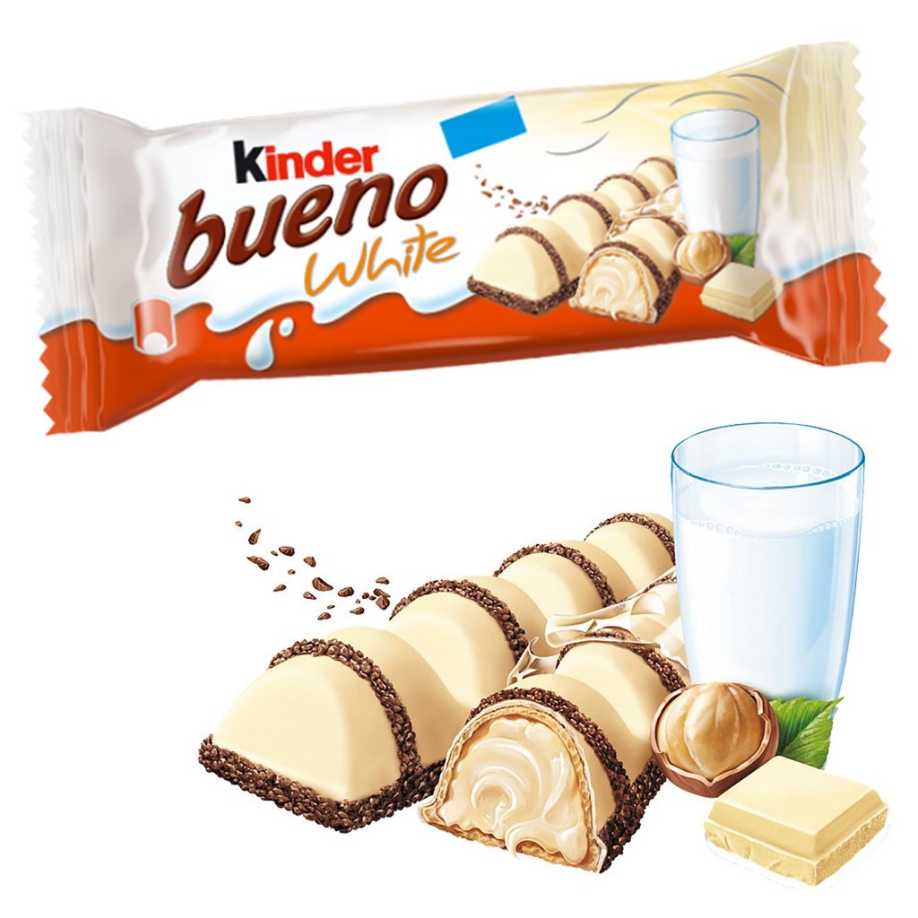 FERRERO KINDER BUENO WHITE 39GR (CONF.30) - (PREORDINE)