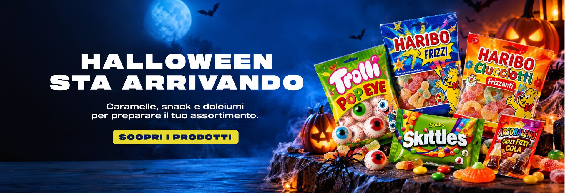 Halloween sta arrivando: caramelle, snack e dolciumi per preparare il tuo assortimento
