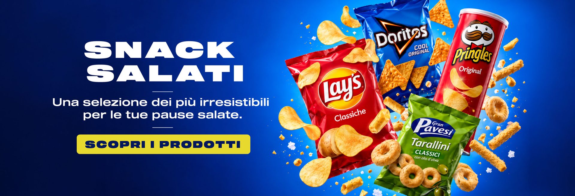 Snack salati: una selezione dei piu' irresistibili per le tue pause salate